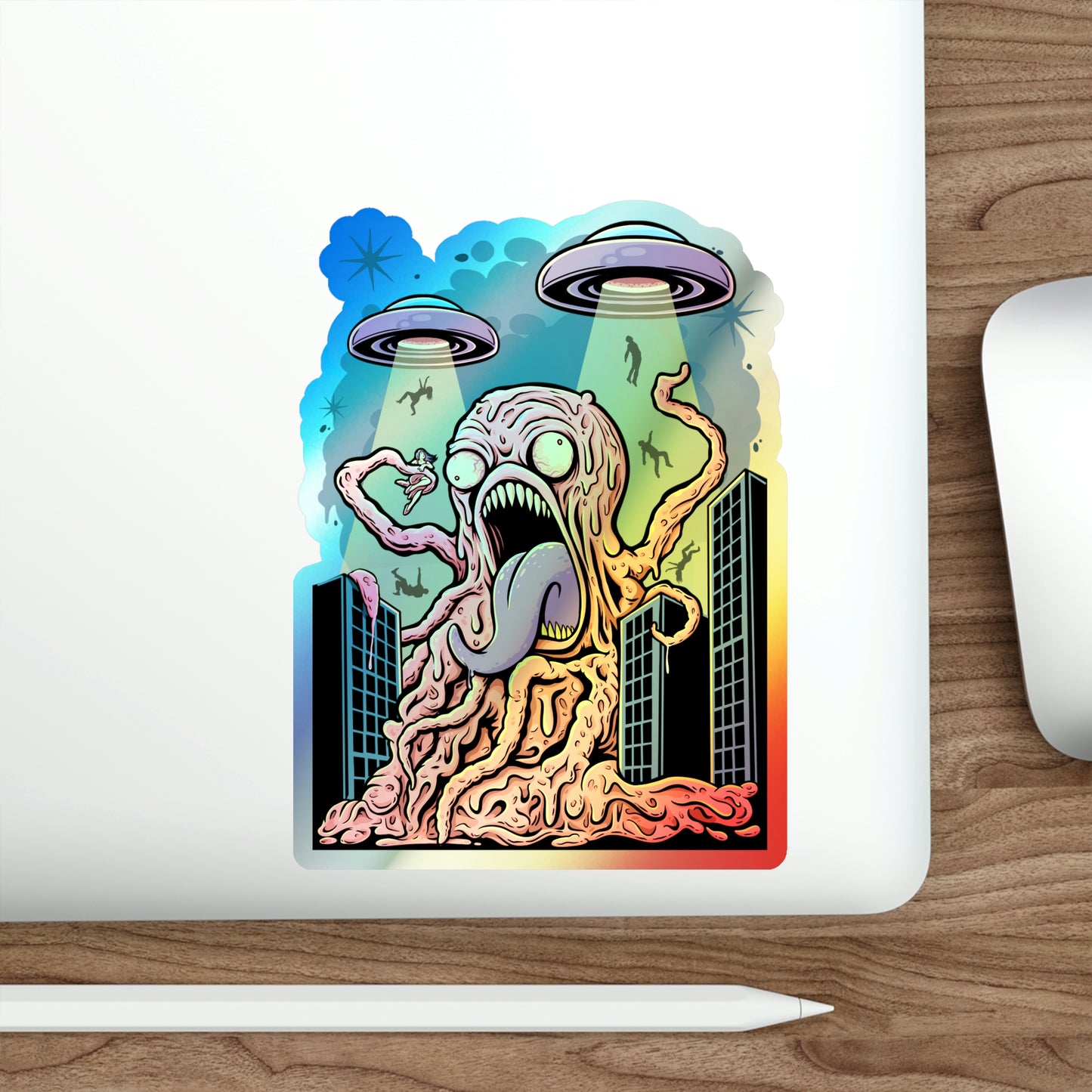 Derpletinous Blob Holographic Die-cut Stickers